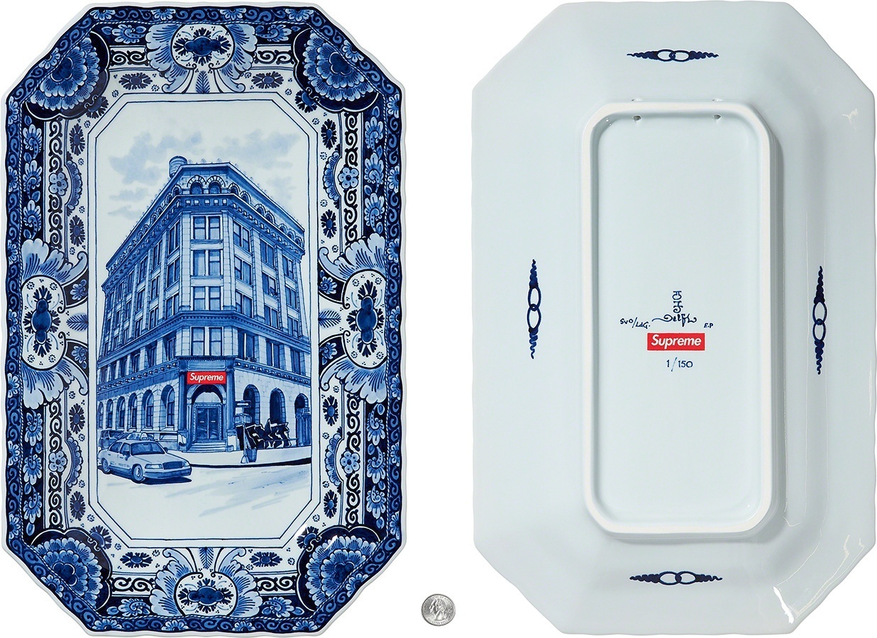 Supreme®/Royal Delft Hand-Painted 190 Bowery Large Plate